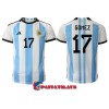 Virallinen Fanipaita Argentiina Alejandro Gomez 17 Kotipelipaita MM-Kisat 2022 - Miesten